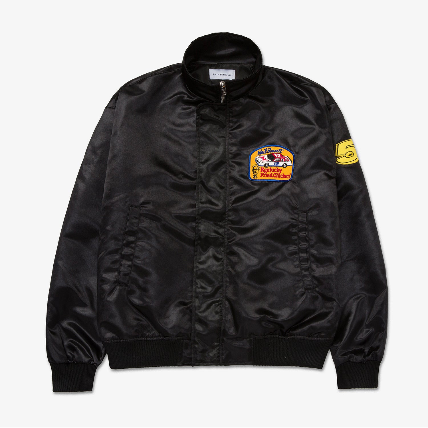 RS CREW CHIEF JACKET SATIN BLACK (ONE OF ONE VINTAGE PATCH)