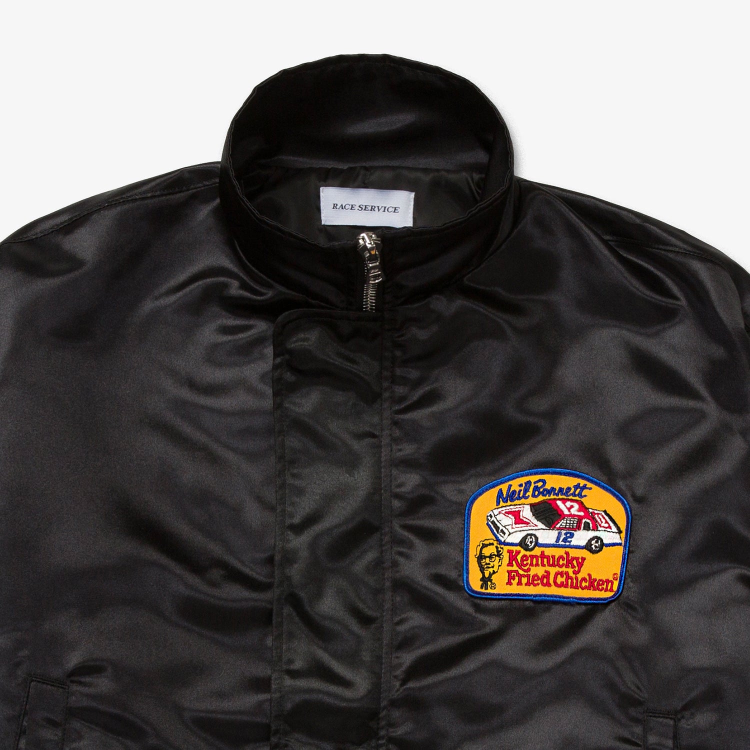 RS CREW CHIEF JACKET SATIN BLACK (ONE OF ONE VINTAGE PATCH)
