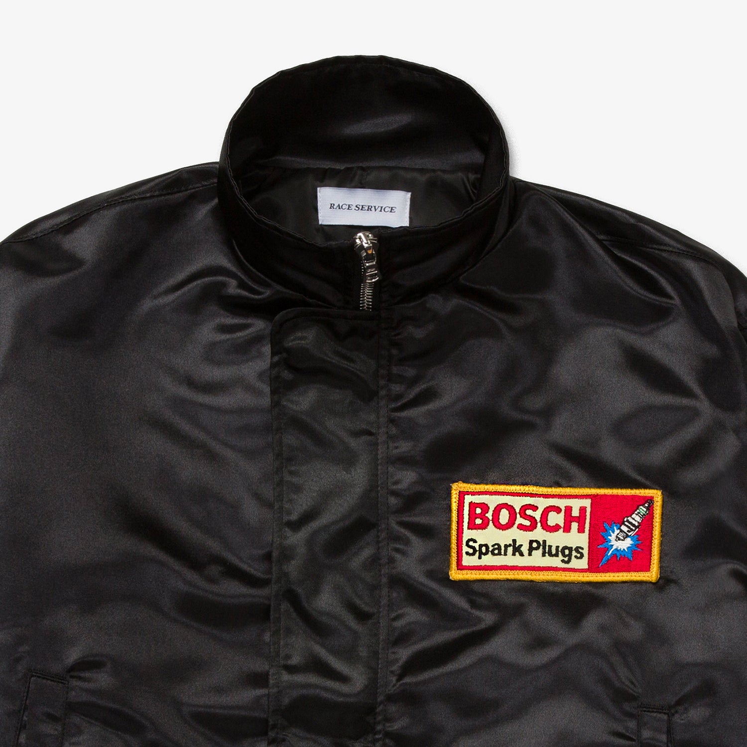 RS CREW CHIEF JACKET SATIN BLACK (ONE OF ONE VINTAGE PATCH)