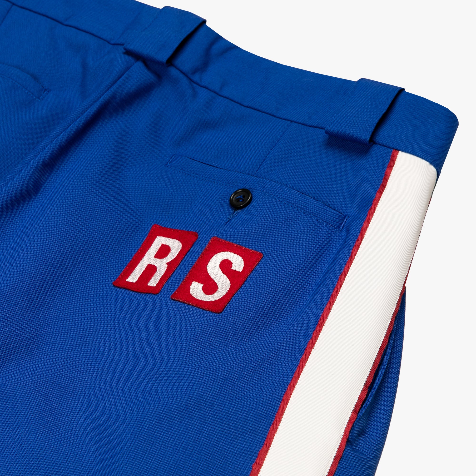 DOUBLE PLEATED TROUSER - BLUE