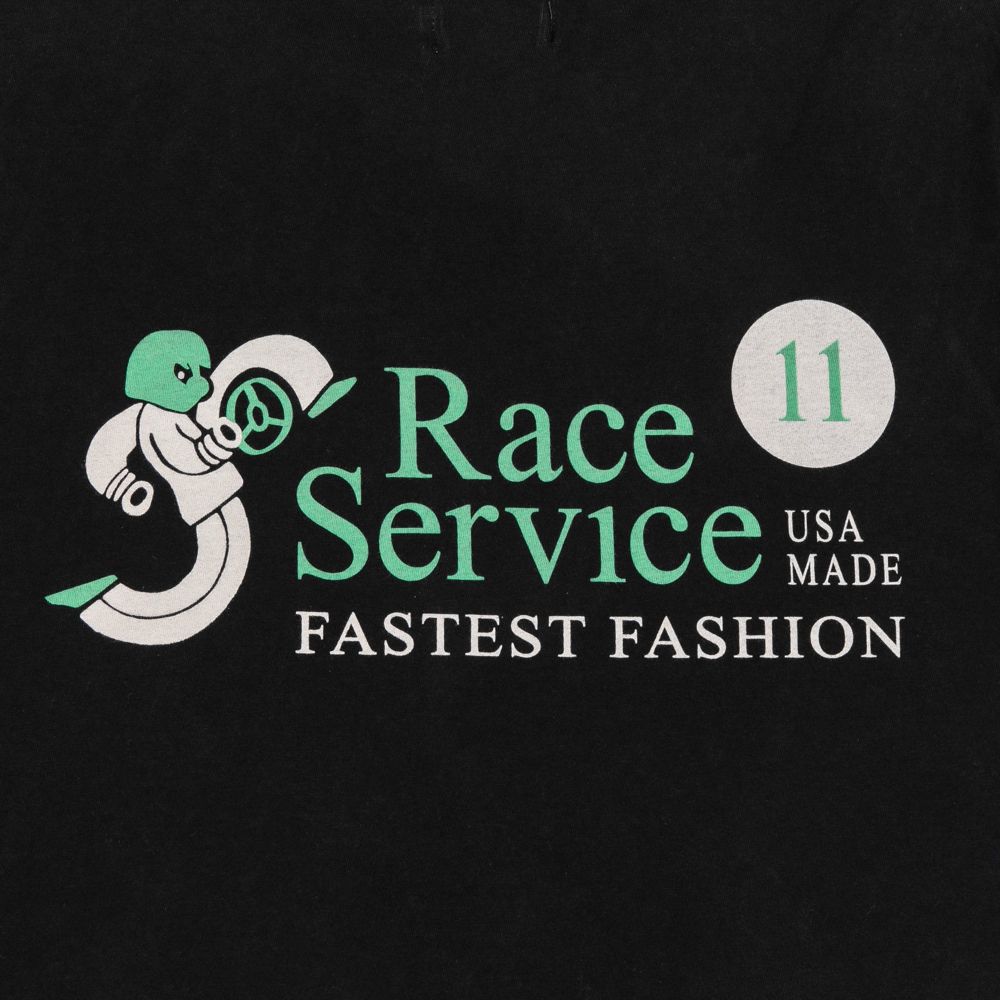 'Fastest Fashion' Cropped Tee, Vintage black