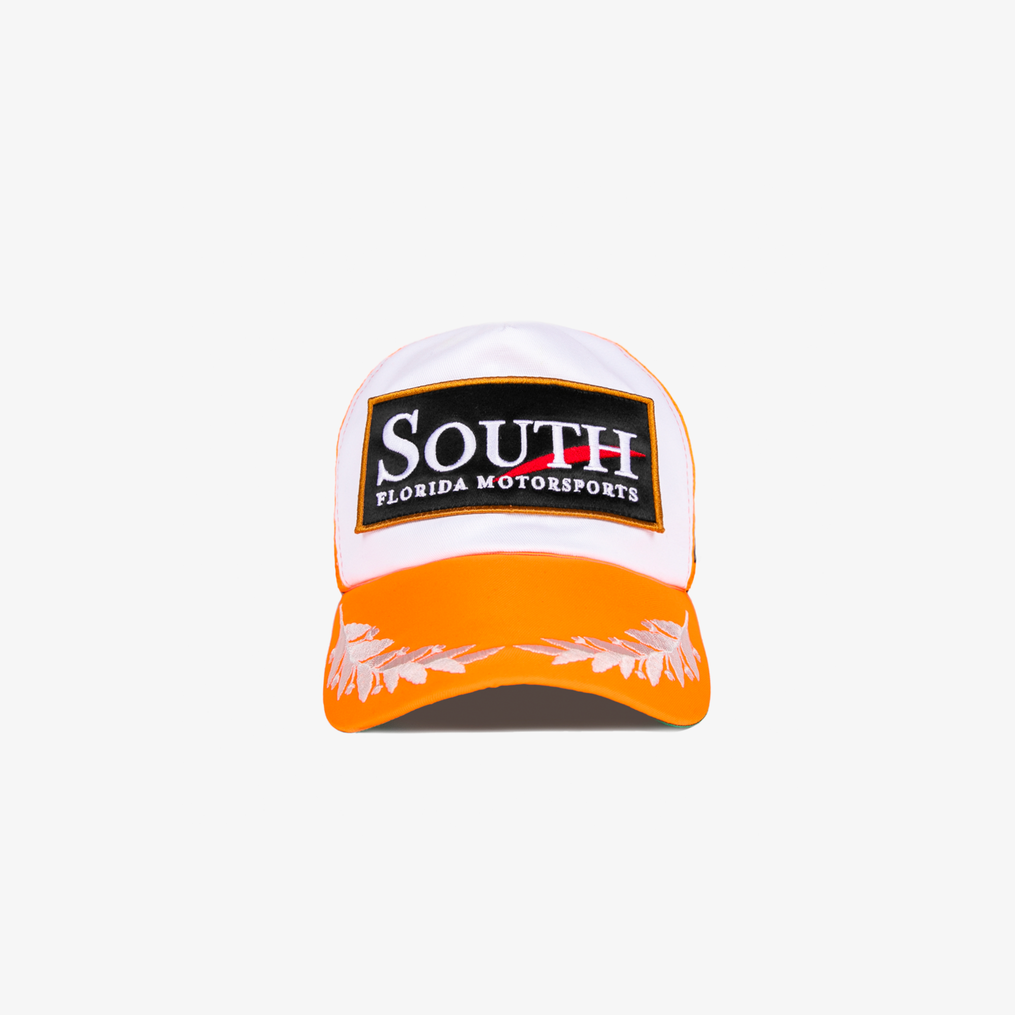 Race Service X South Florida Motorsport Spectator Trucker Hat, Safety Orange