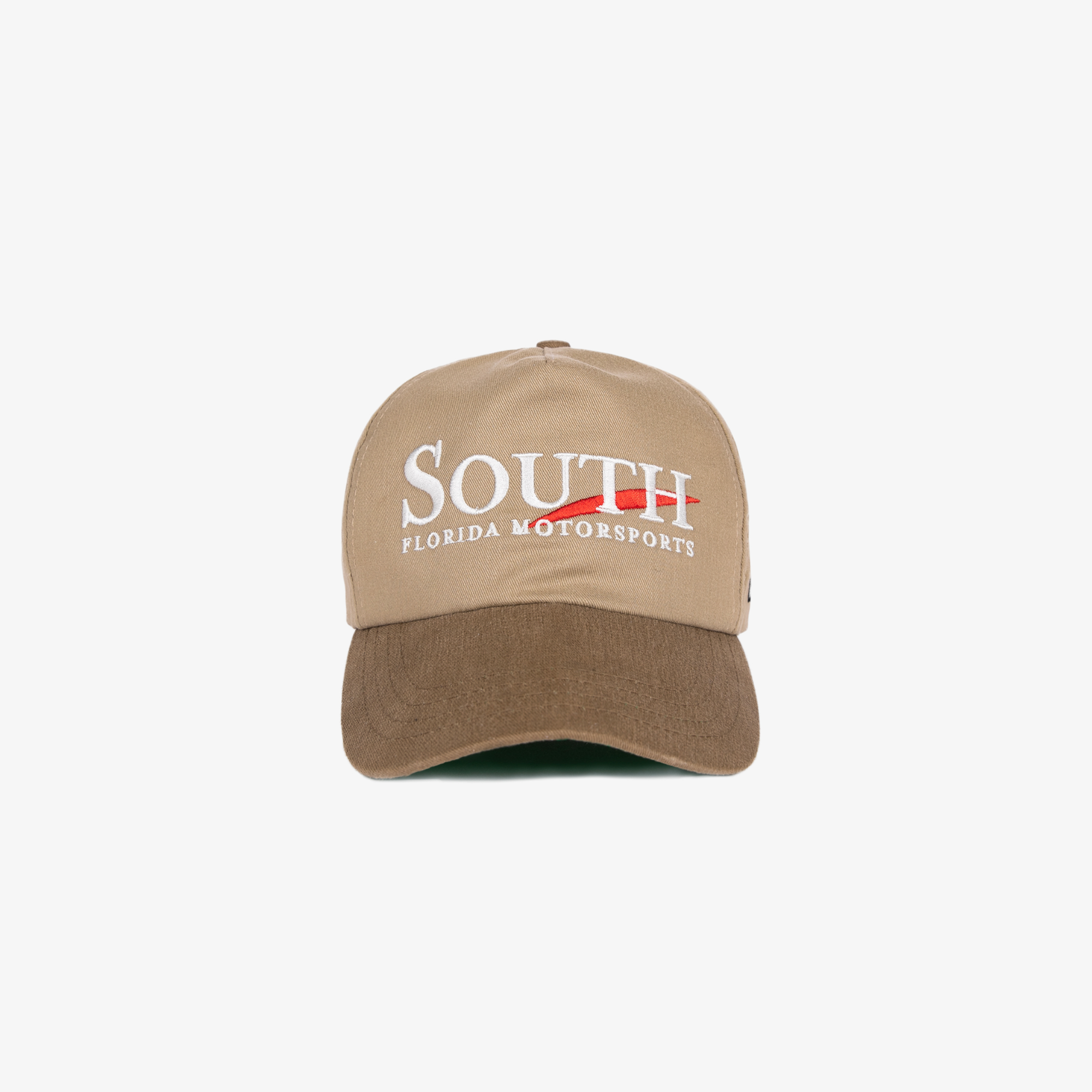 Race Service X South Florida Motorsport Spectator Trucker Hat, Tan