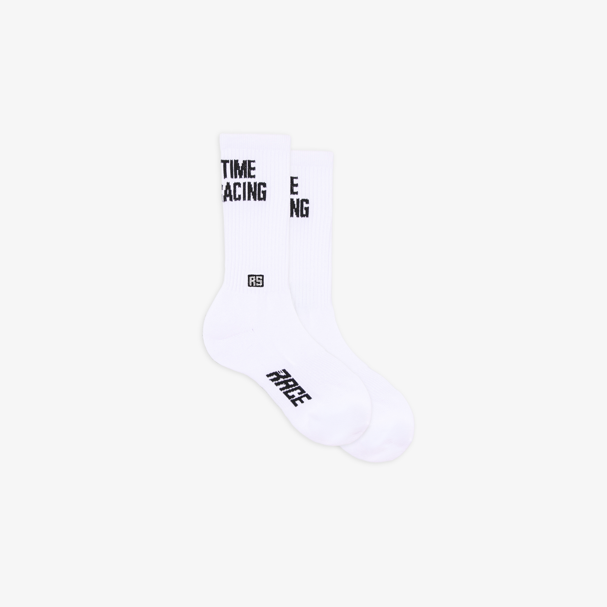 'Big Time Auto Racing' Socks, Black & White