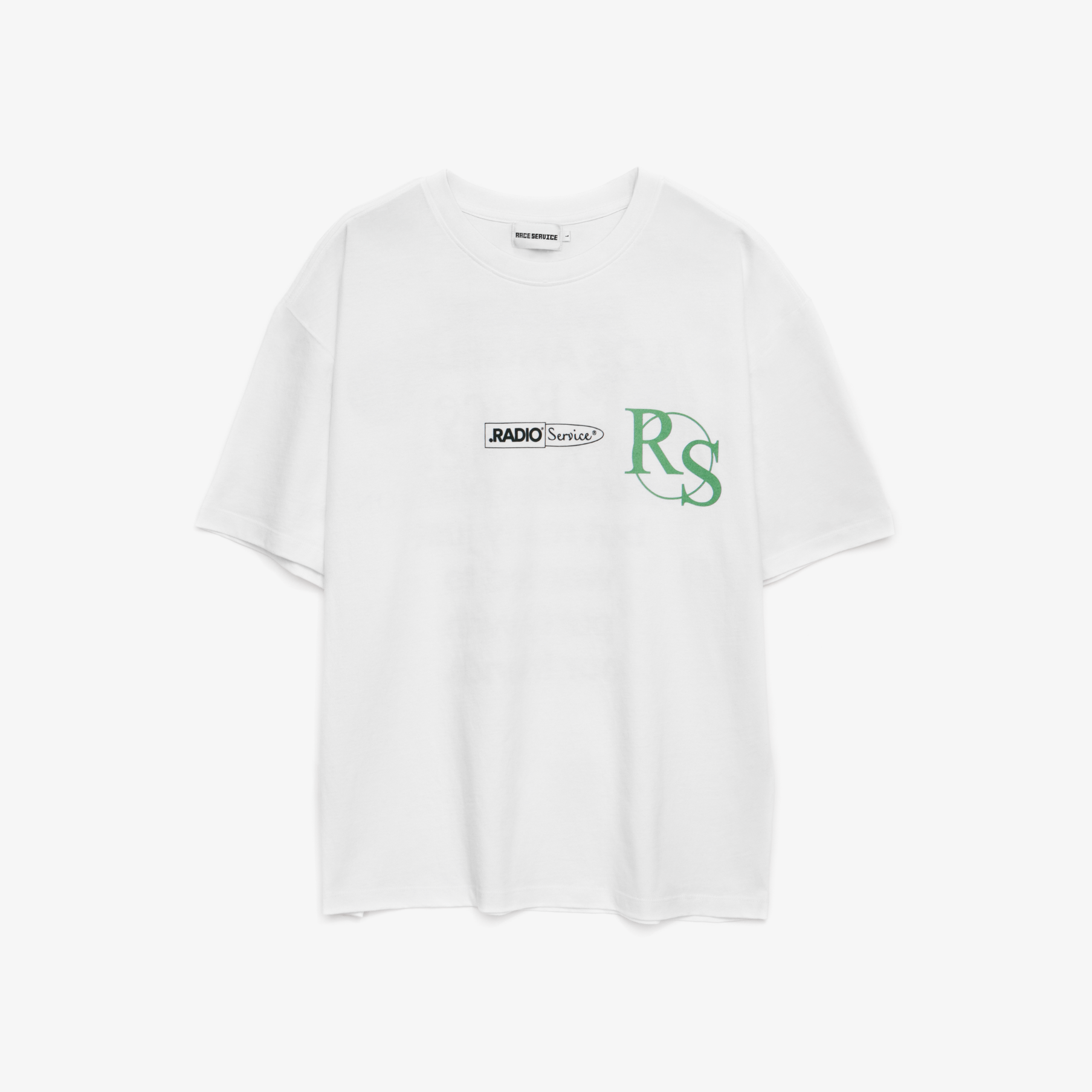 PRE-ORDER! AM.RADIO x Race Service '.RADIO Service' T-Shirt, White