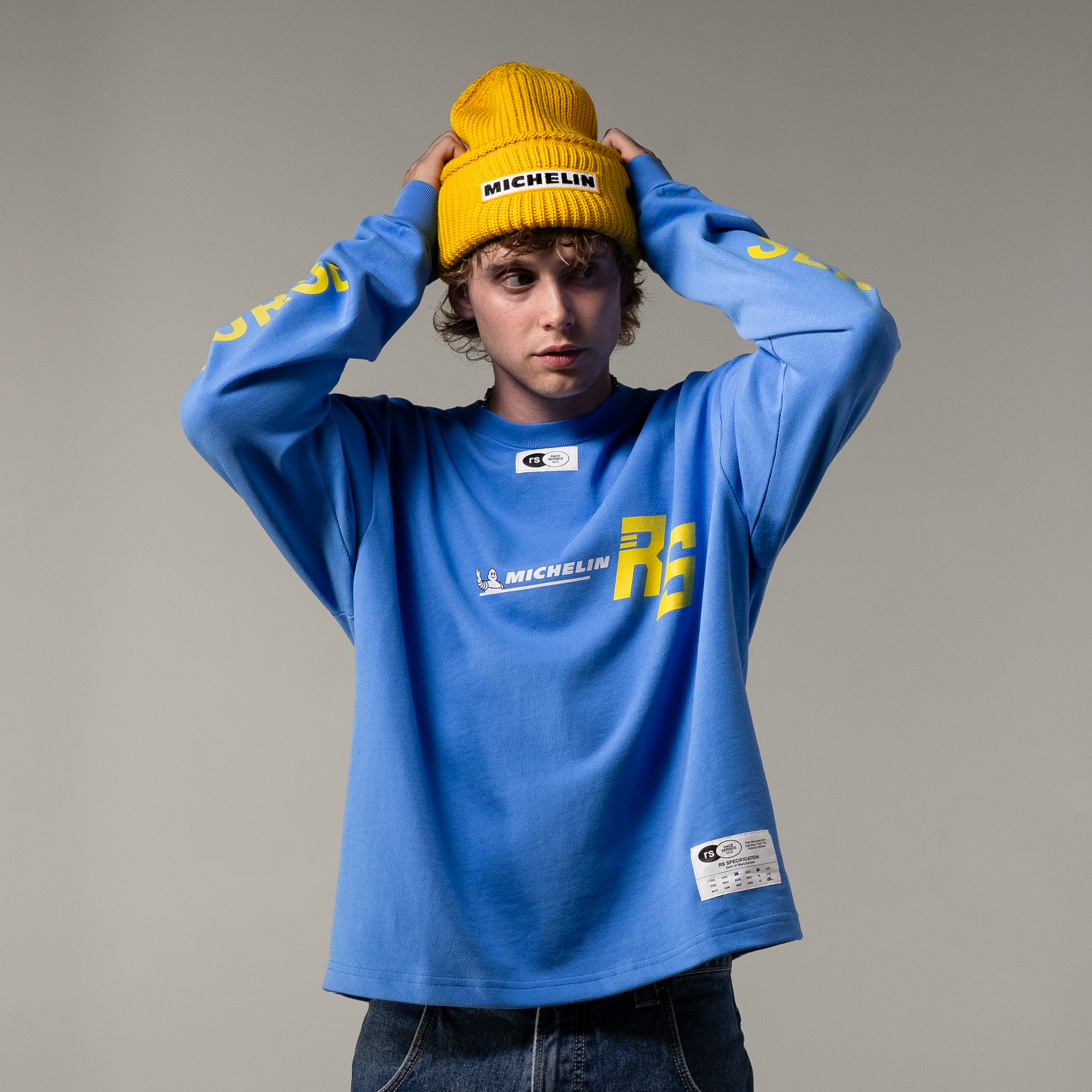 Race Service x Michelin 'Service de Course' Long Sleeve Tee