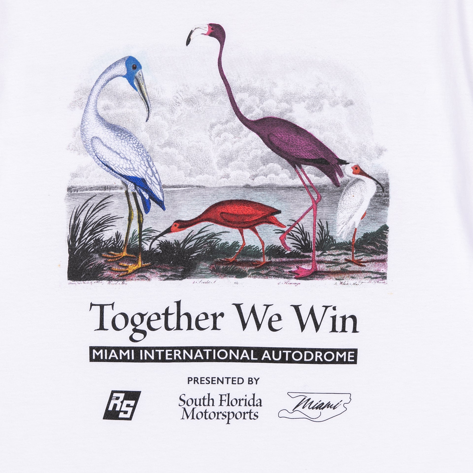 Race Service X South Florida Motorsports 'Together We Win' Tee, Optical White
