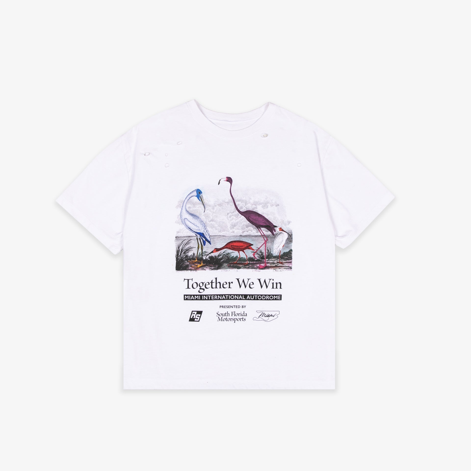 Race Service X South Florida Motorsport 'Together We Win' Tee, Optical White