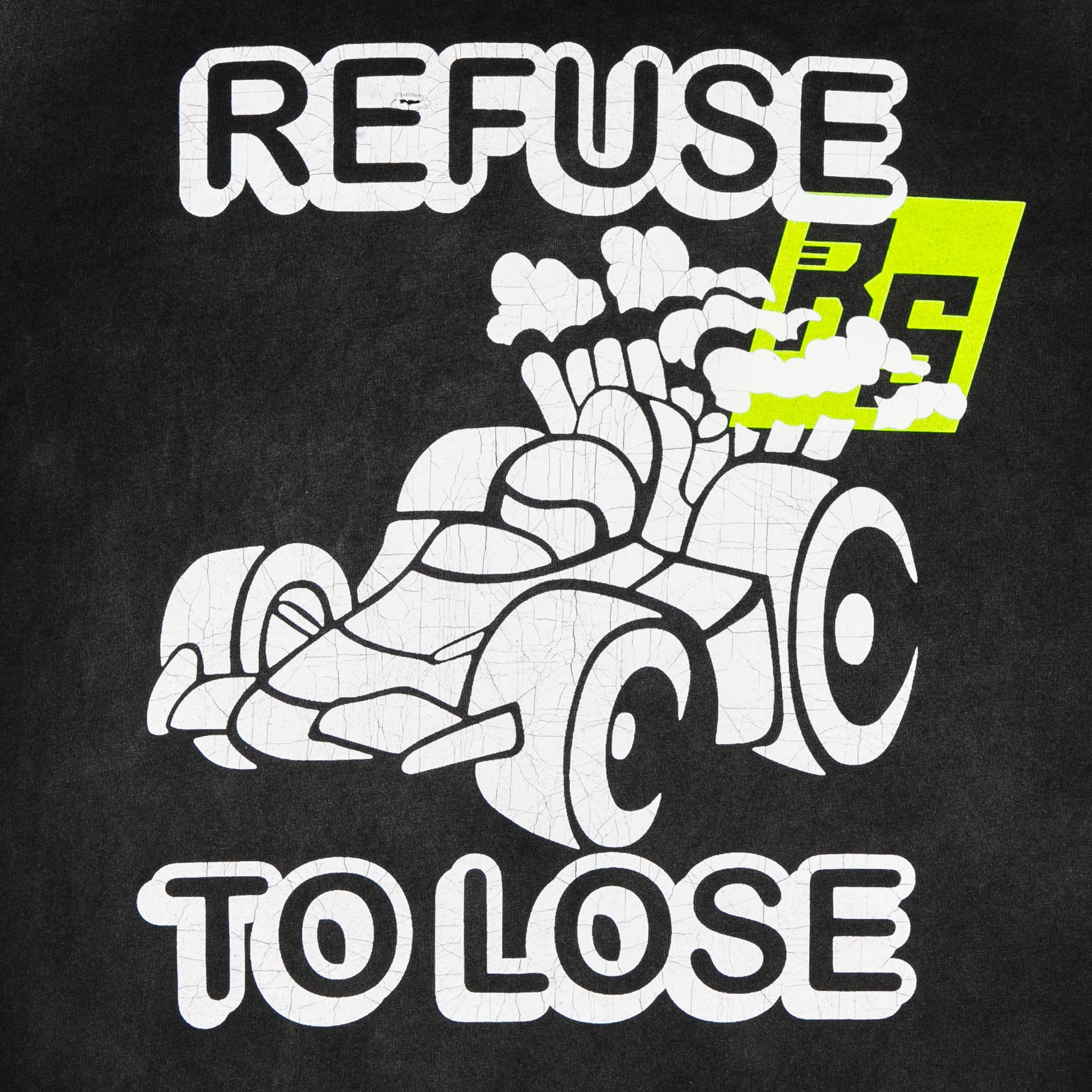 Race Service X South Florida Motorsports 'Refuse to Lose' Tee, Washed Black