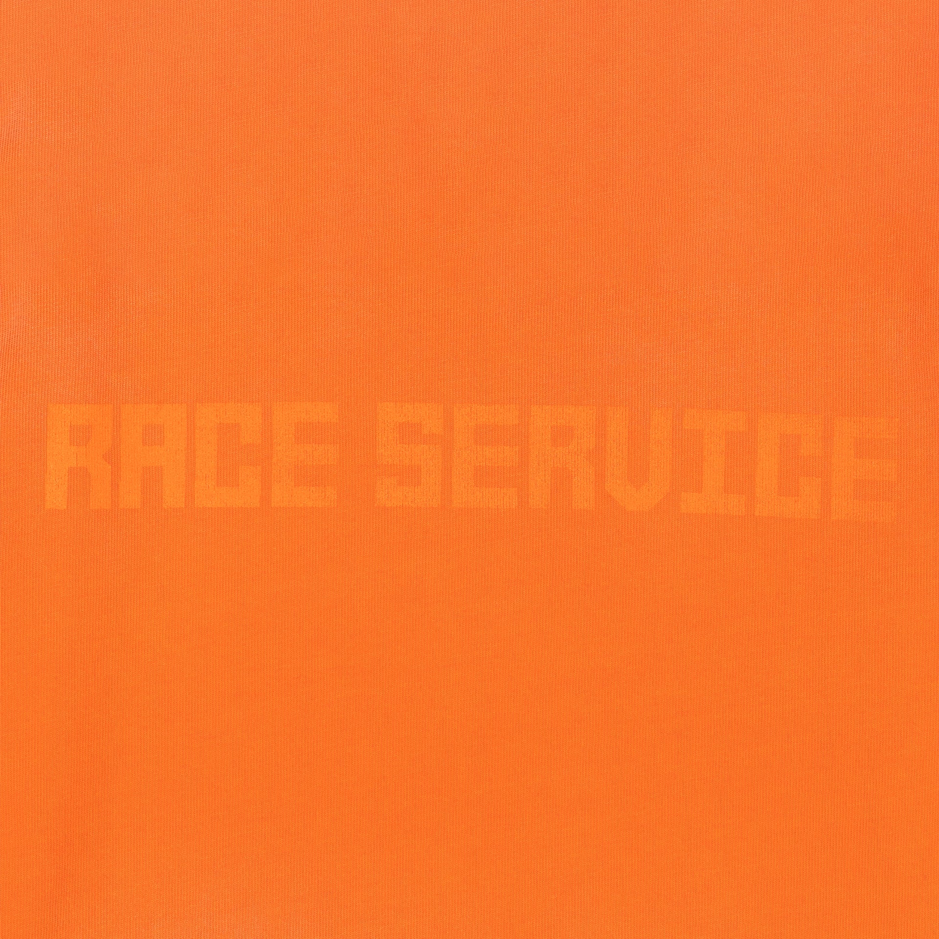 Race Service X South Florida Motorsports Heaveyweight Long Sleeve Tee, Safety Orange