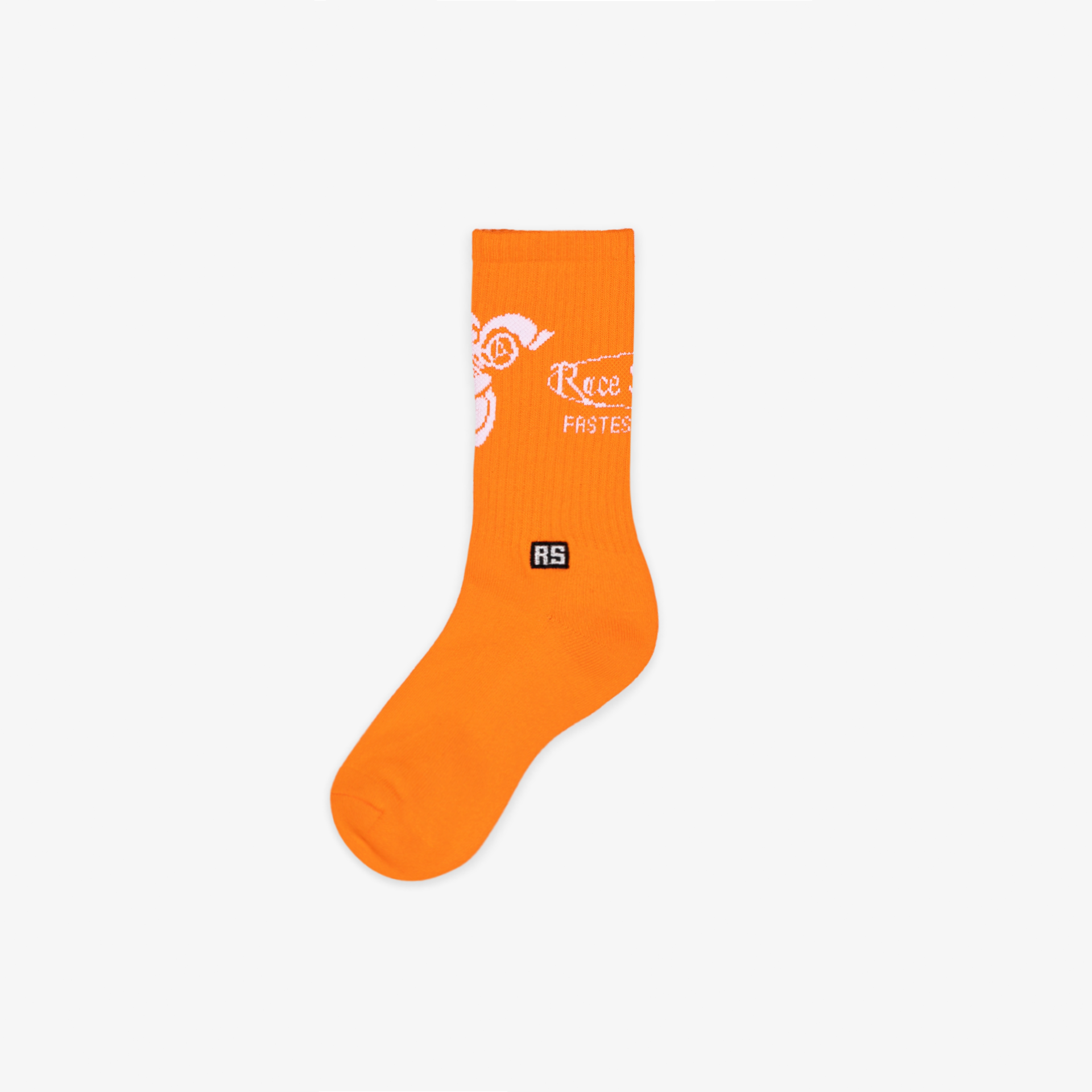 Race Service 'Fastest Fashion' Cotton Socks, Orange