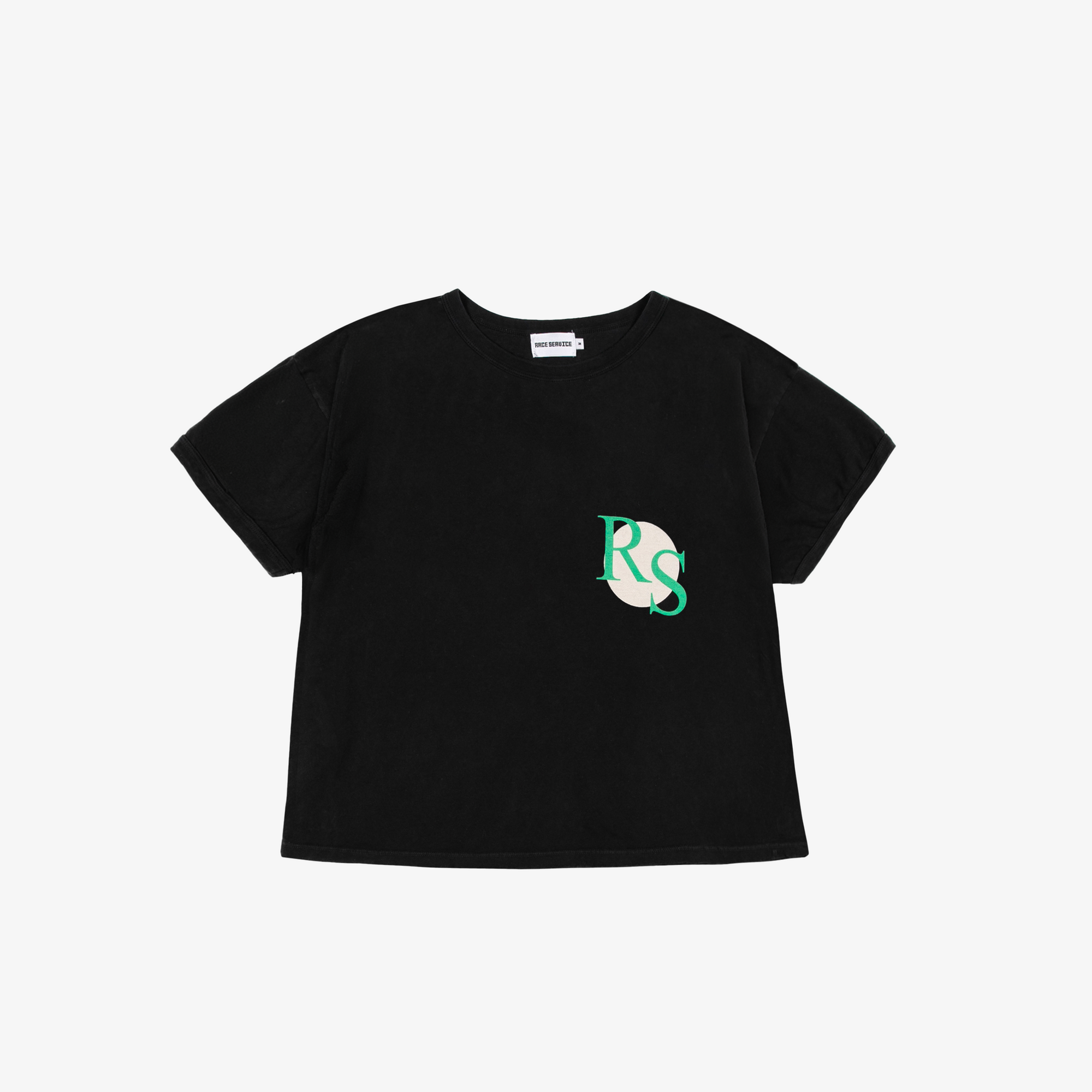 'Fastest Fashion' Cropped Tee, Vintage black