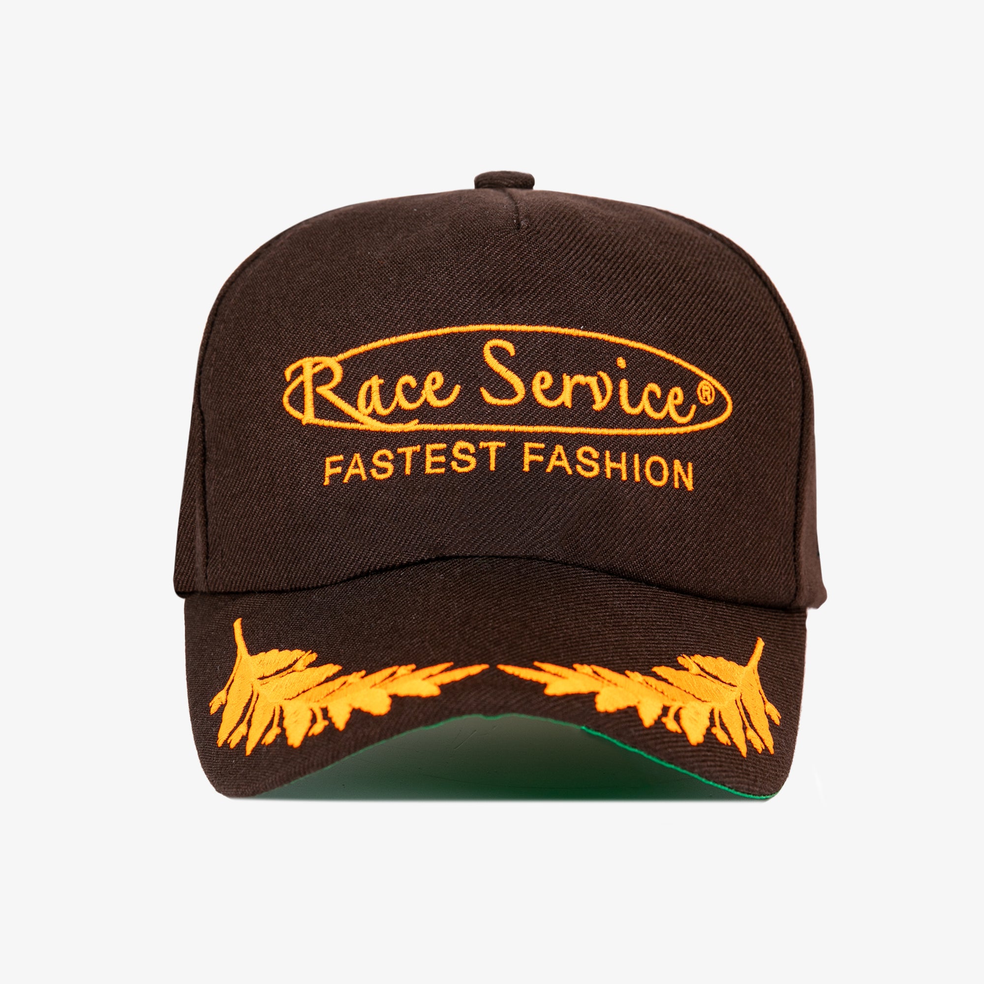 Race Service 'Fastest Fashion' Spectator Hat, Brown & Orange