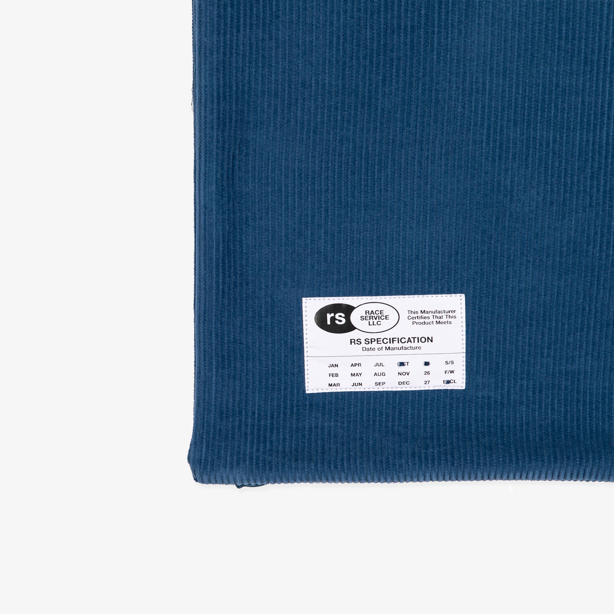 Race Service x Michelin Corduroy Bib Pillow Case, Blue