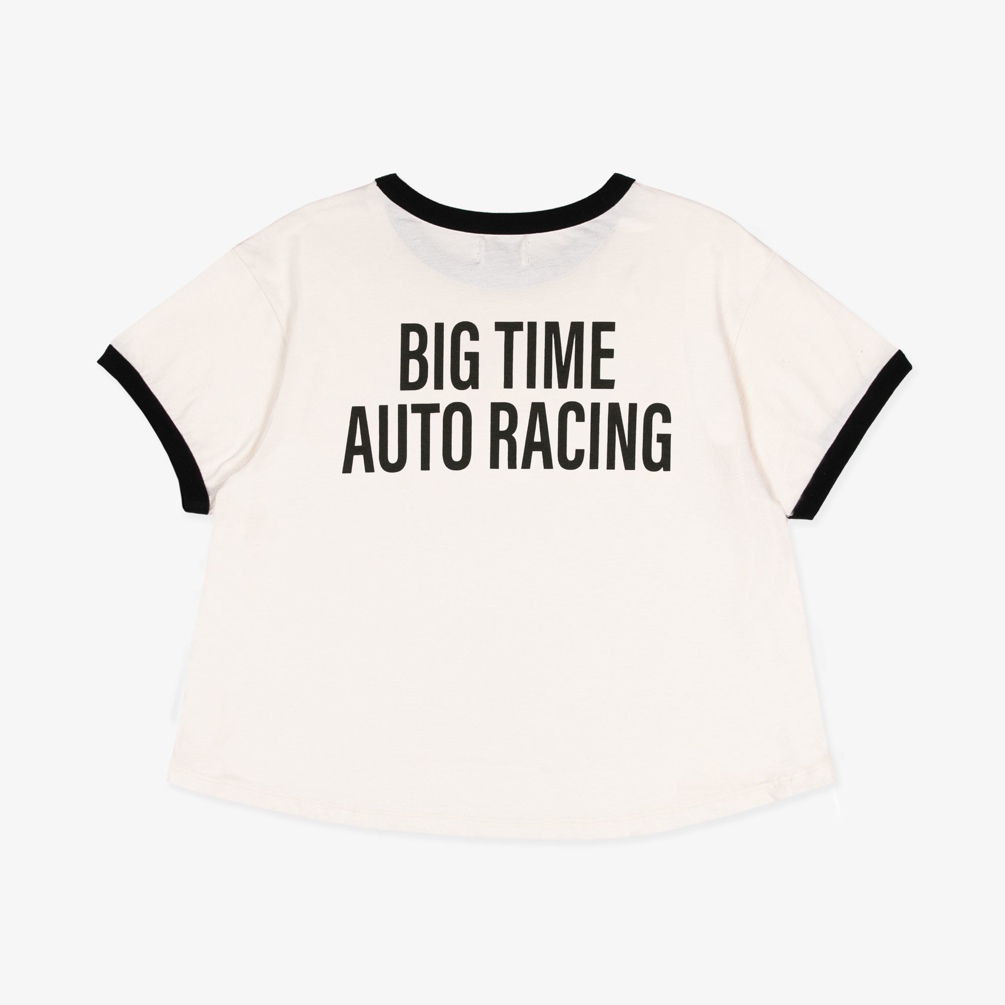 'Big Time Auto Racing' Cropped Tee