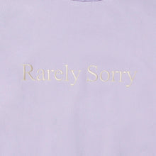 Load image into Gallery viewer, &#39;RARELY SORRY&#39; HOODIE, LAVENDER PURPLE
