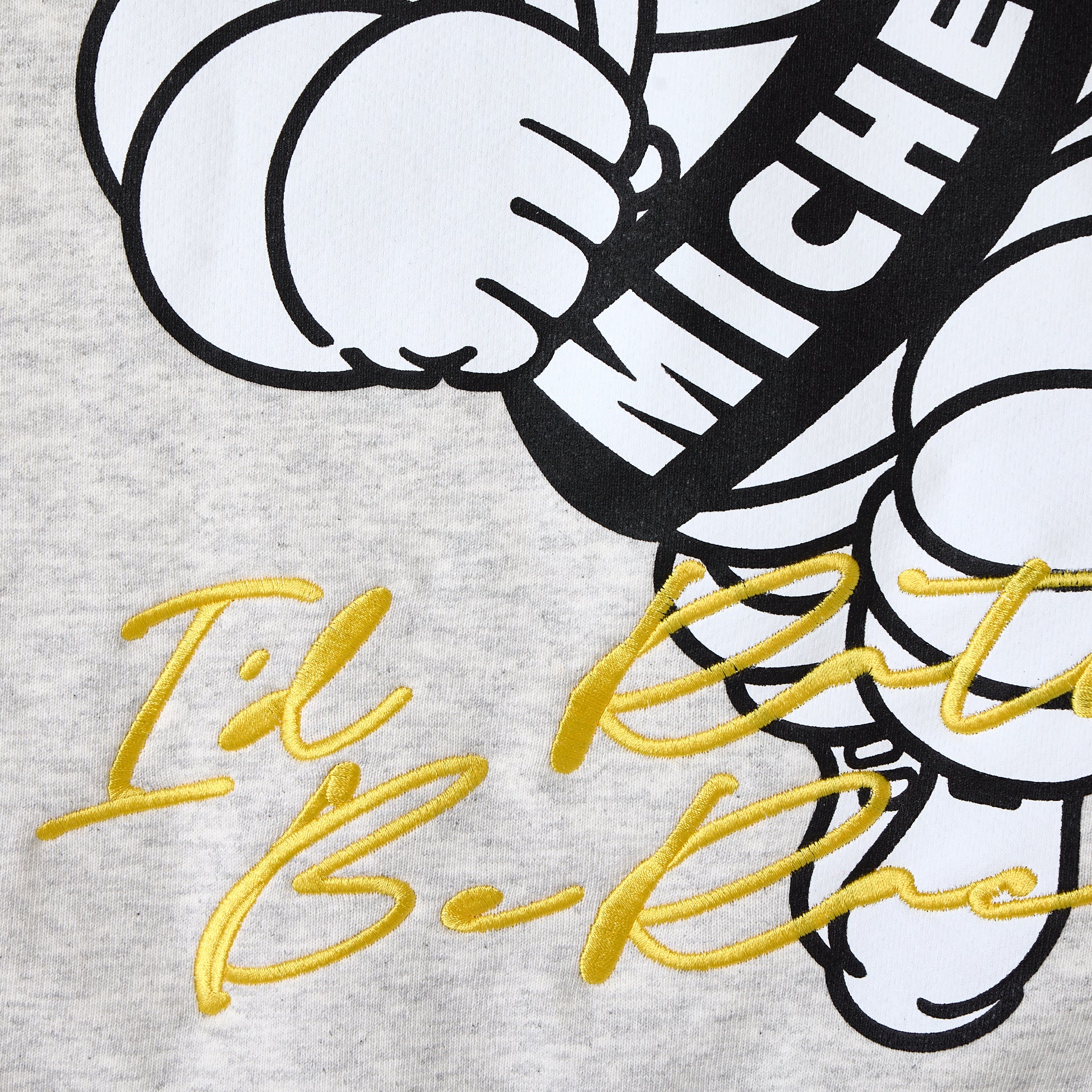 Race Service x Michelin 'I'd Rather Be Racing' Crewneck, Heather Grey