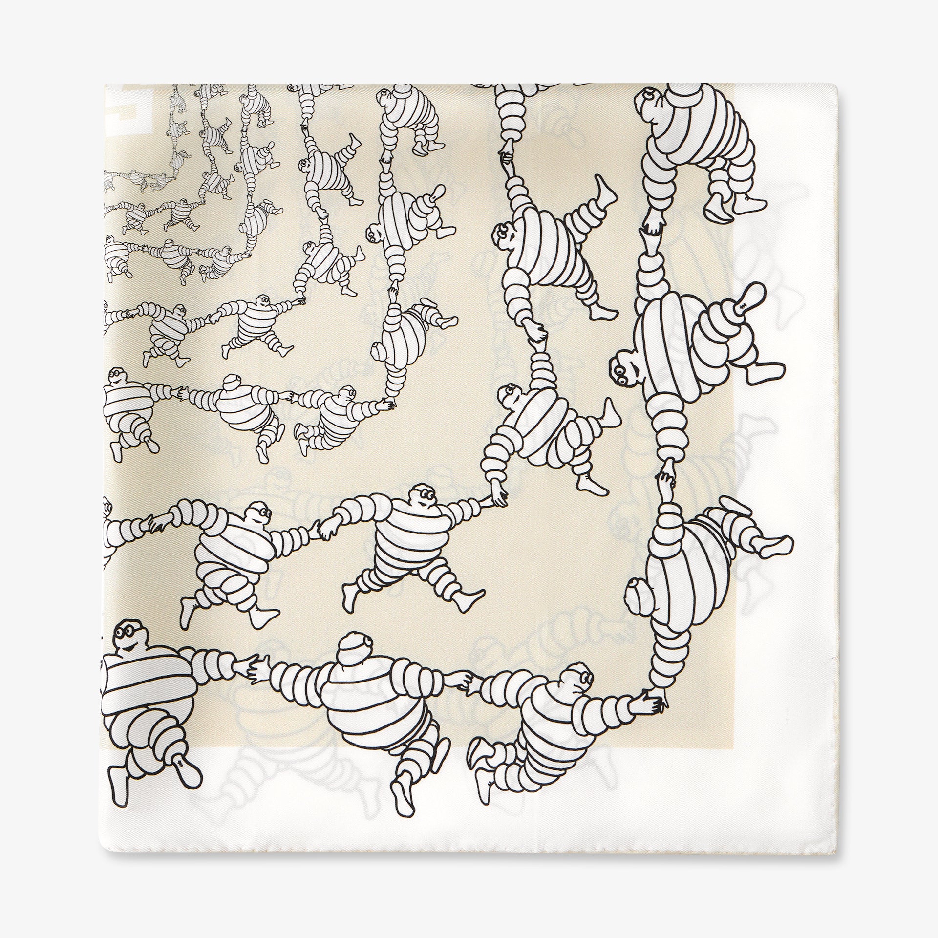 Race Service X Michelin Cream Silk Scarf