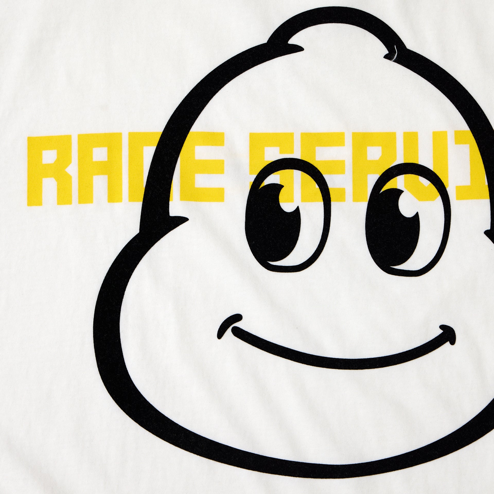 Race Service x Michelin 'Smiley Bib' Short Sleeve Flocked Tee, White