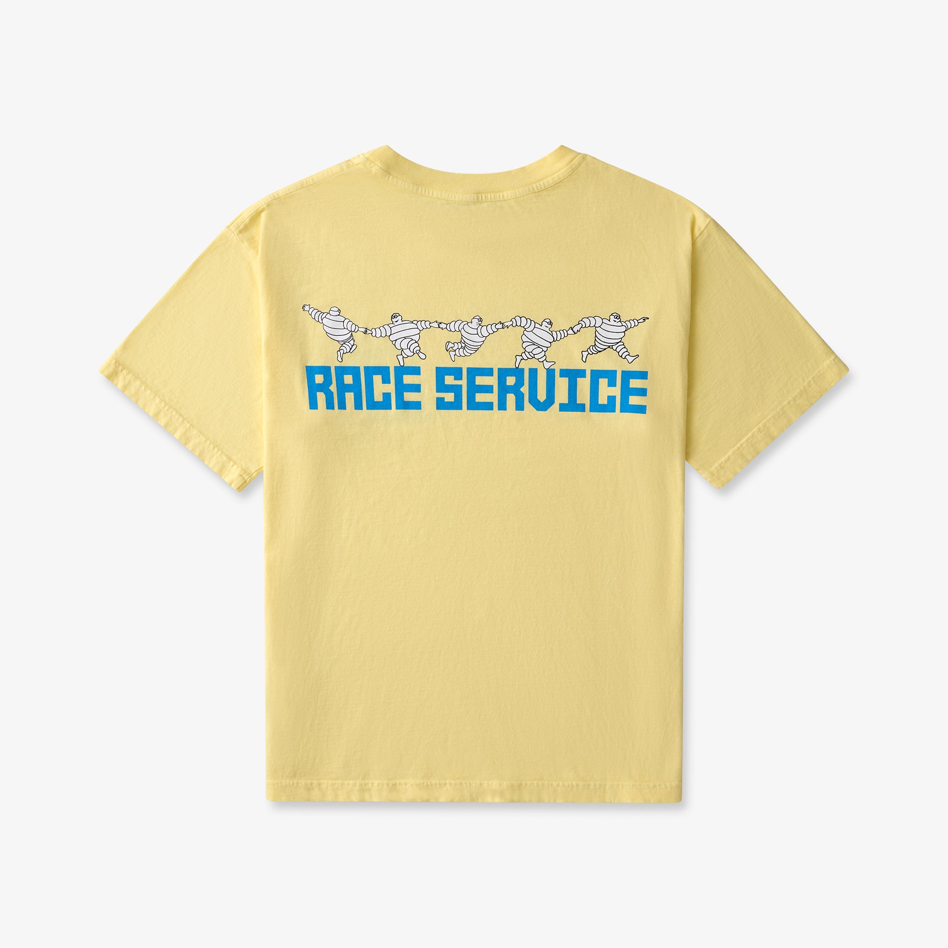 Race Service x Michelin 'Dancing Bib' Short Sleeve Tee, Minion Yellow