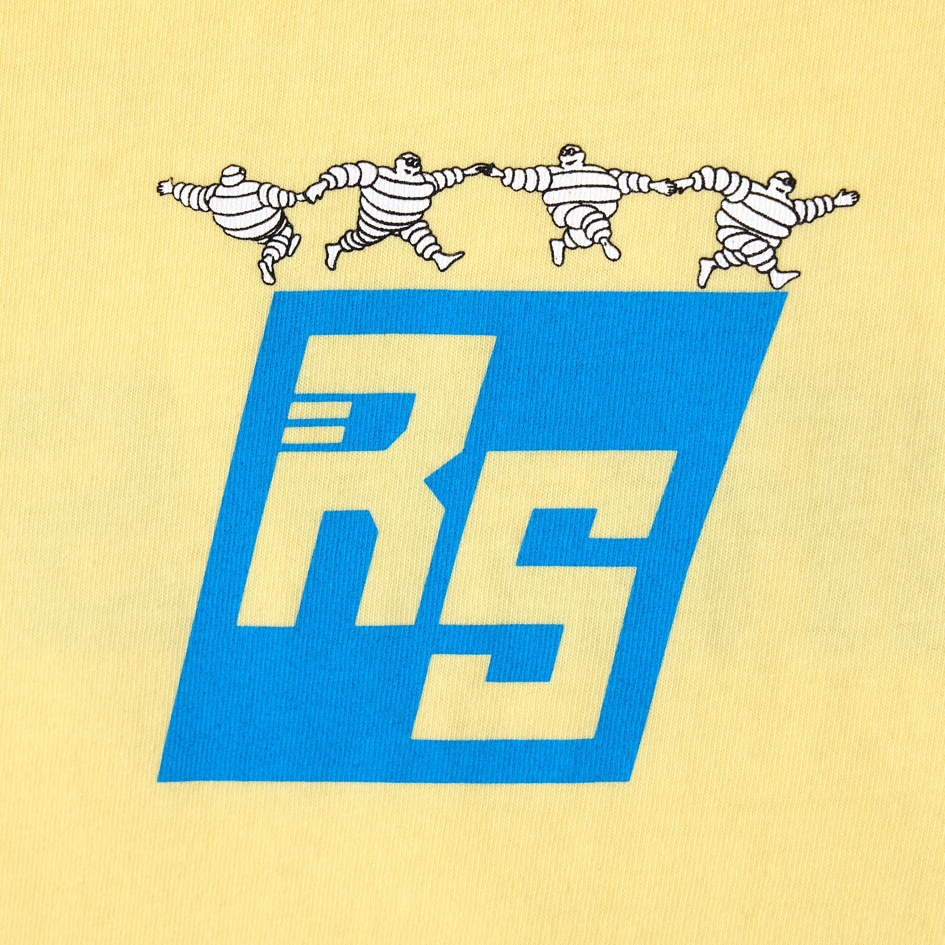 Race Service x Michelin 'Dancing Bib' Short Sleeve Tee, Minion Yellow