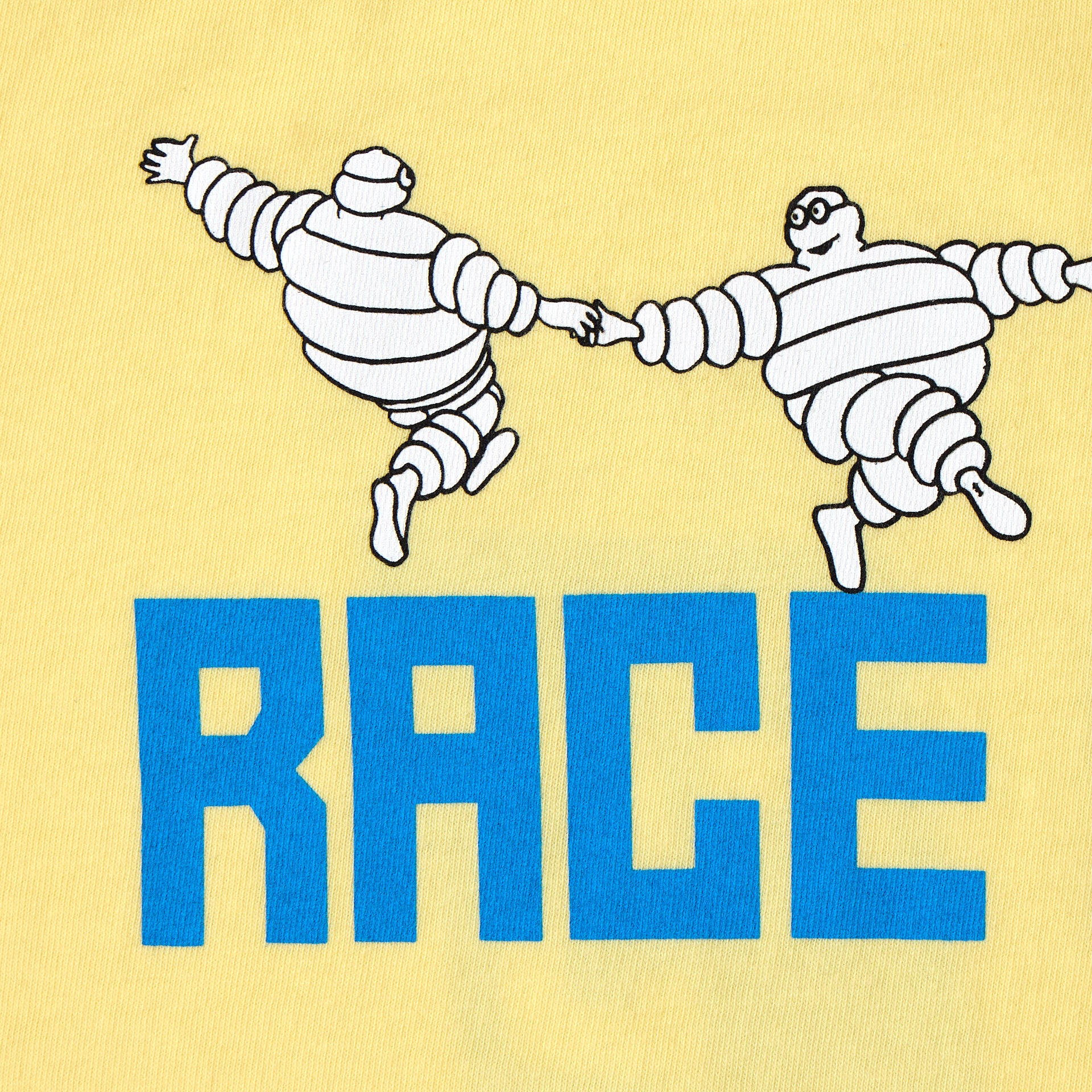 Race Service x Michelin 'Dancing Bib' Short Sleeve Tee, Minion Yellow