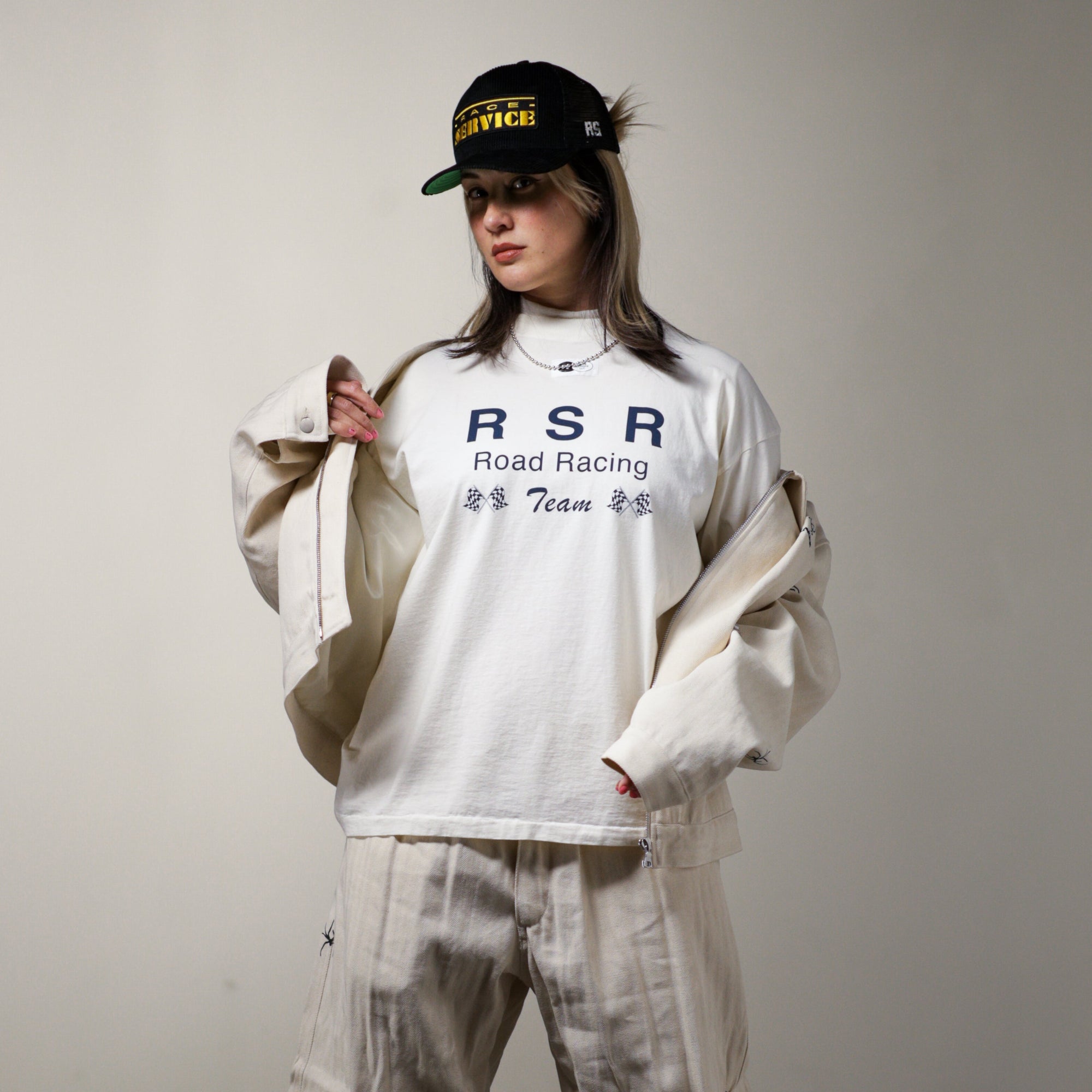 DISTRESSED 'RSR PIR 11' TEE