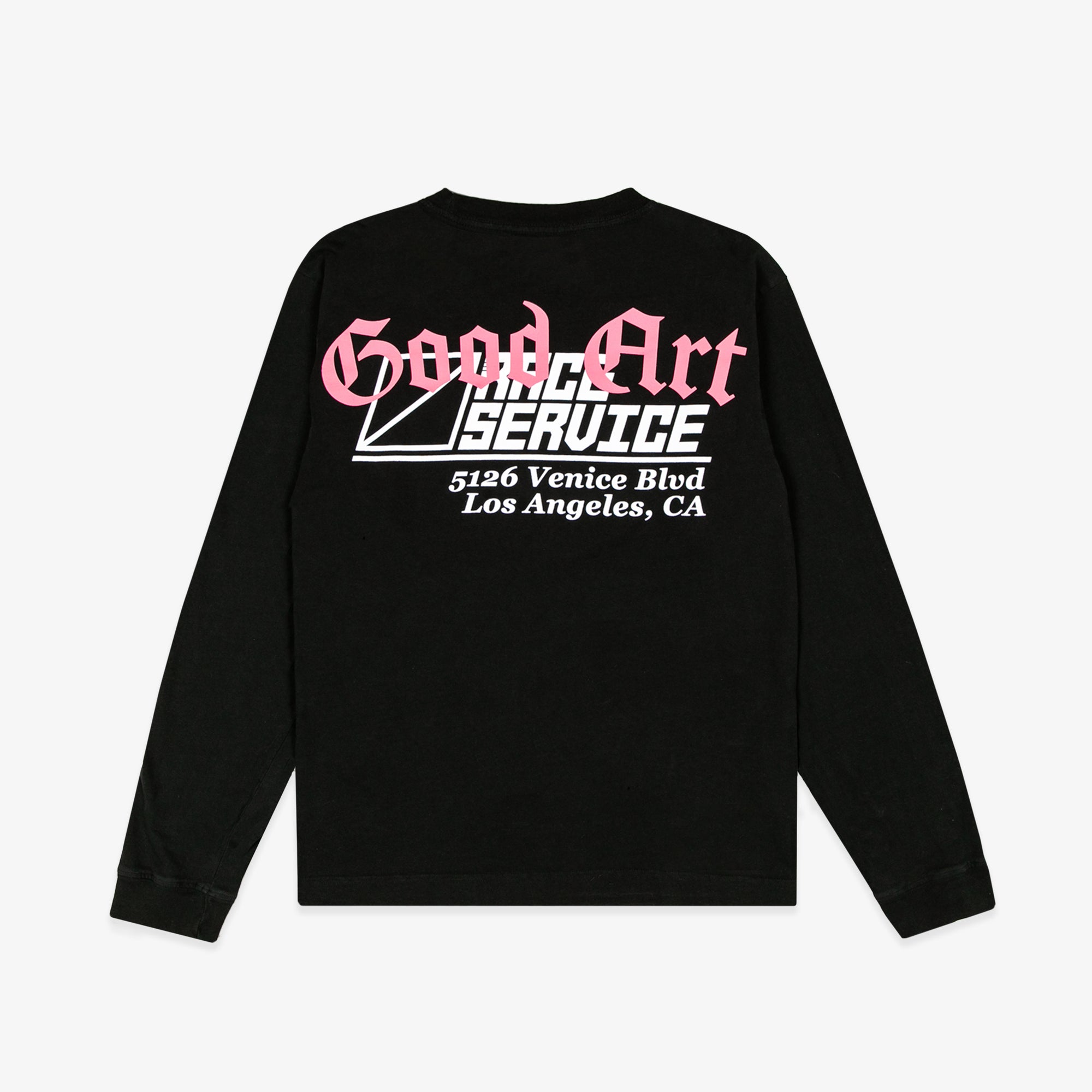 Race Service x Good Art 'Infinite Possibilities' Long Sleeve Tee, Black, White, Pink