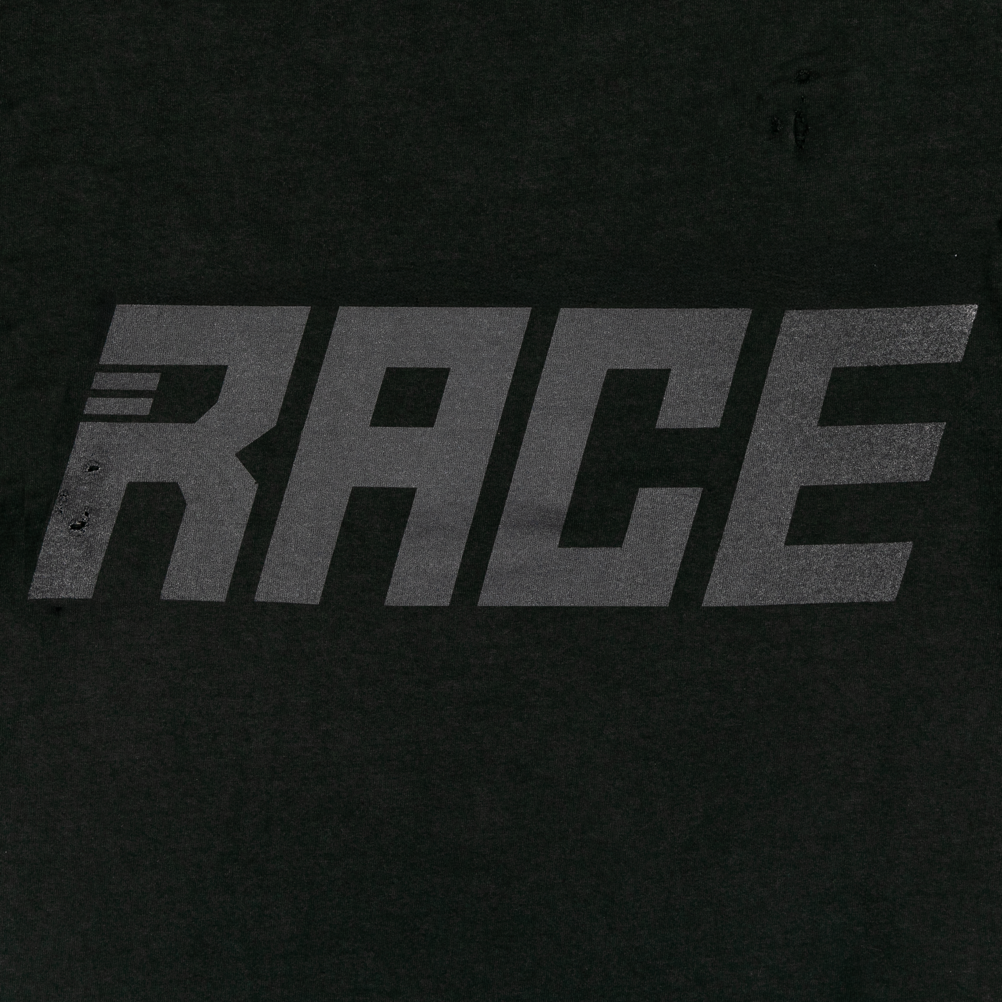 DISTRESSED 'RACE' TEE