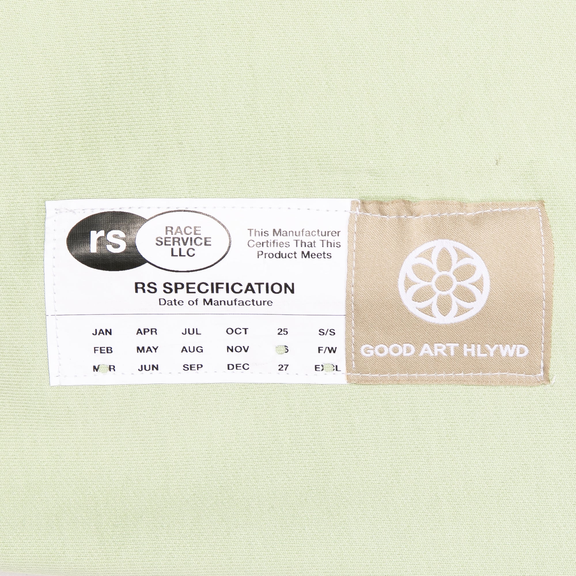 Race Service x Good Art Hoodie, Pandan Green