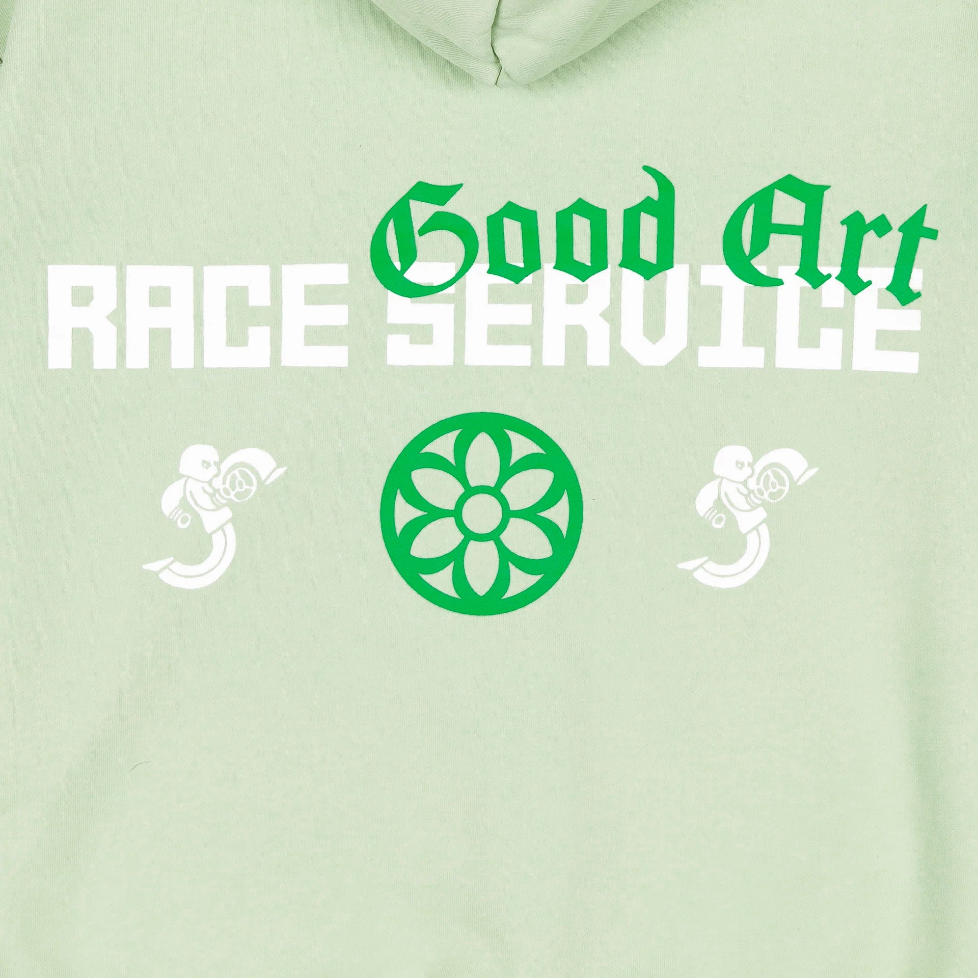 Race Service x Good Art Hoodie, Pandan Green