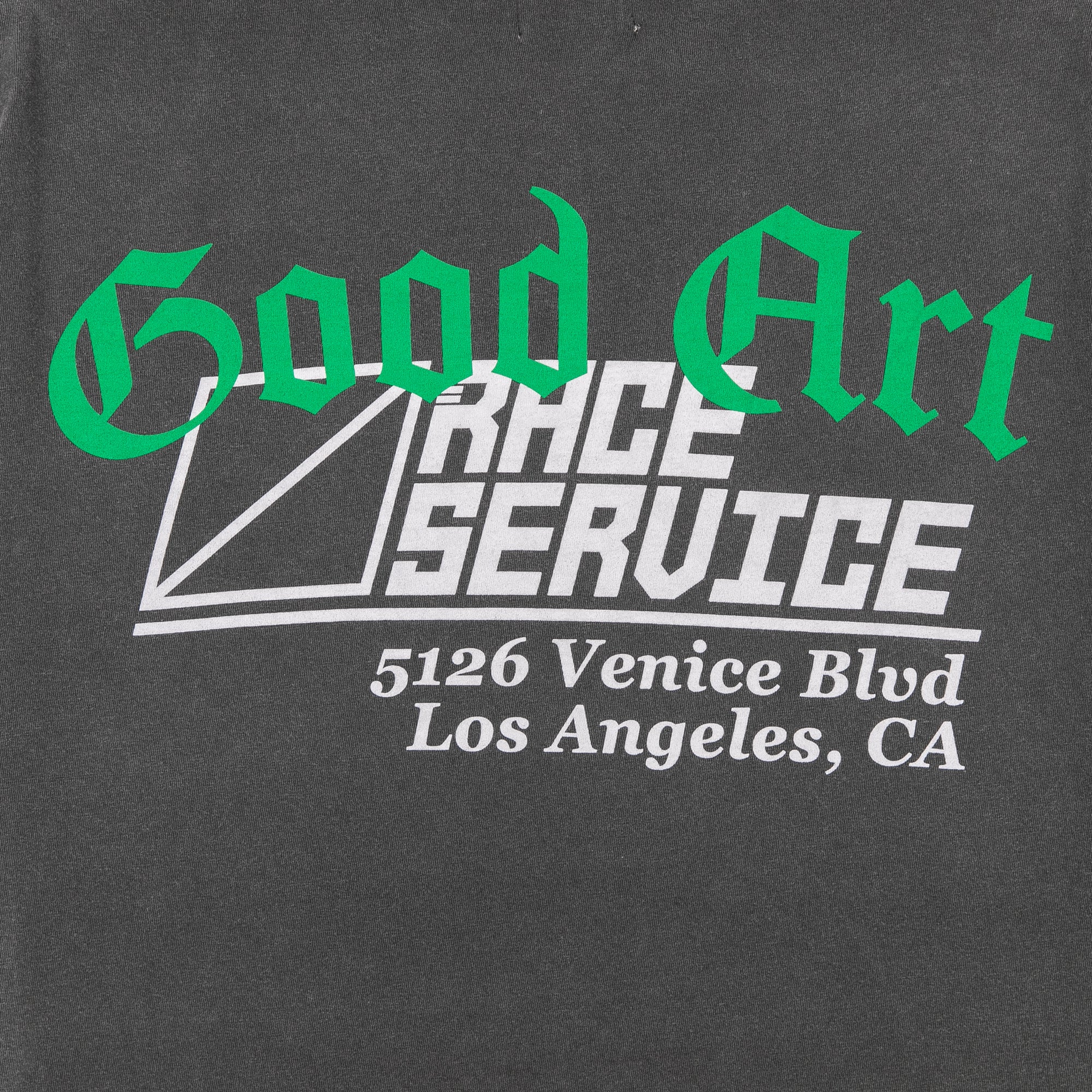 Race Service x Good Art x Up There Classic Shop T-Shirt, Vintage black