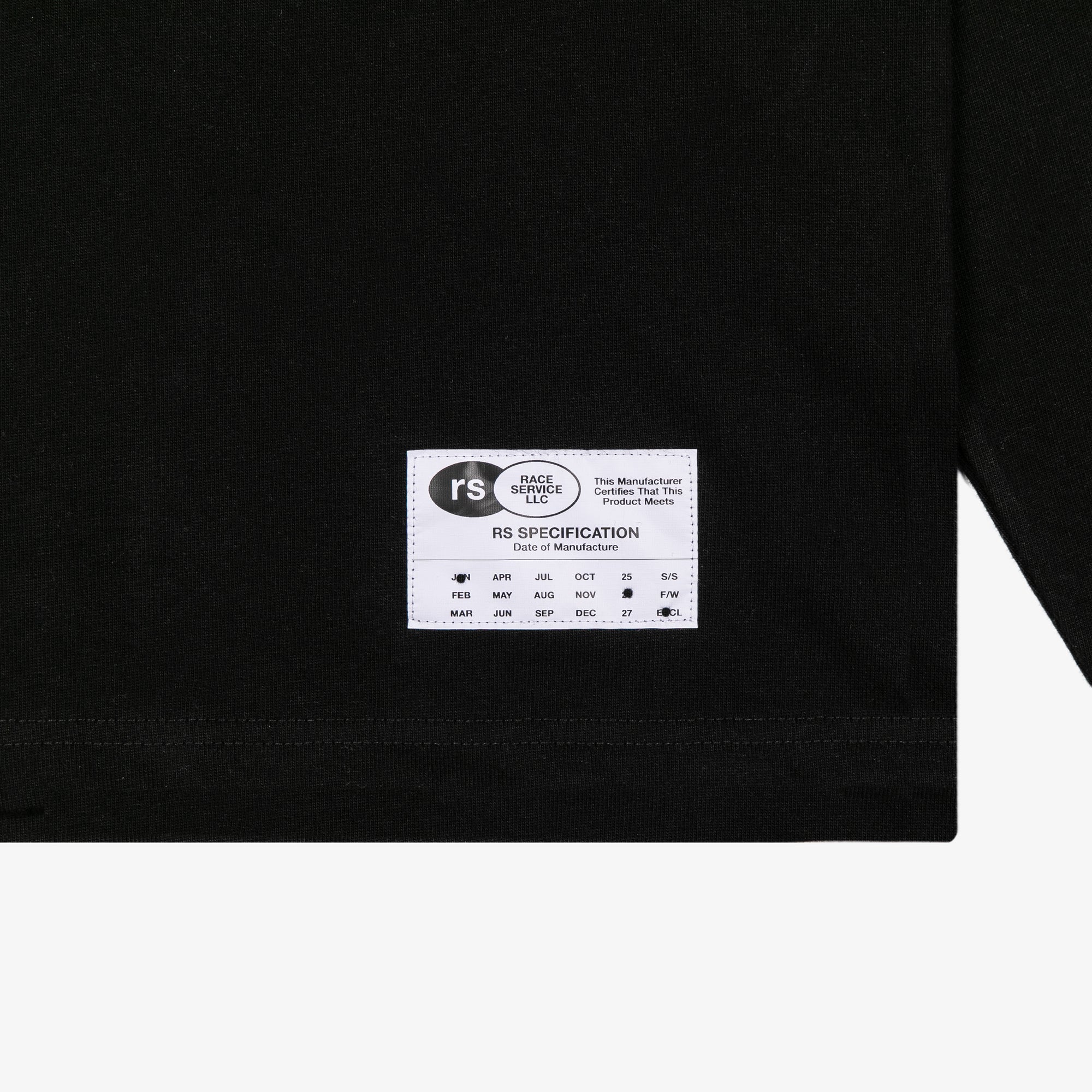 Race Service x Michelin 'Service de Course' Long Sleeve Tee, Black