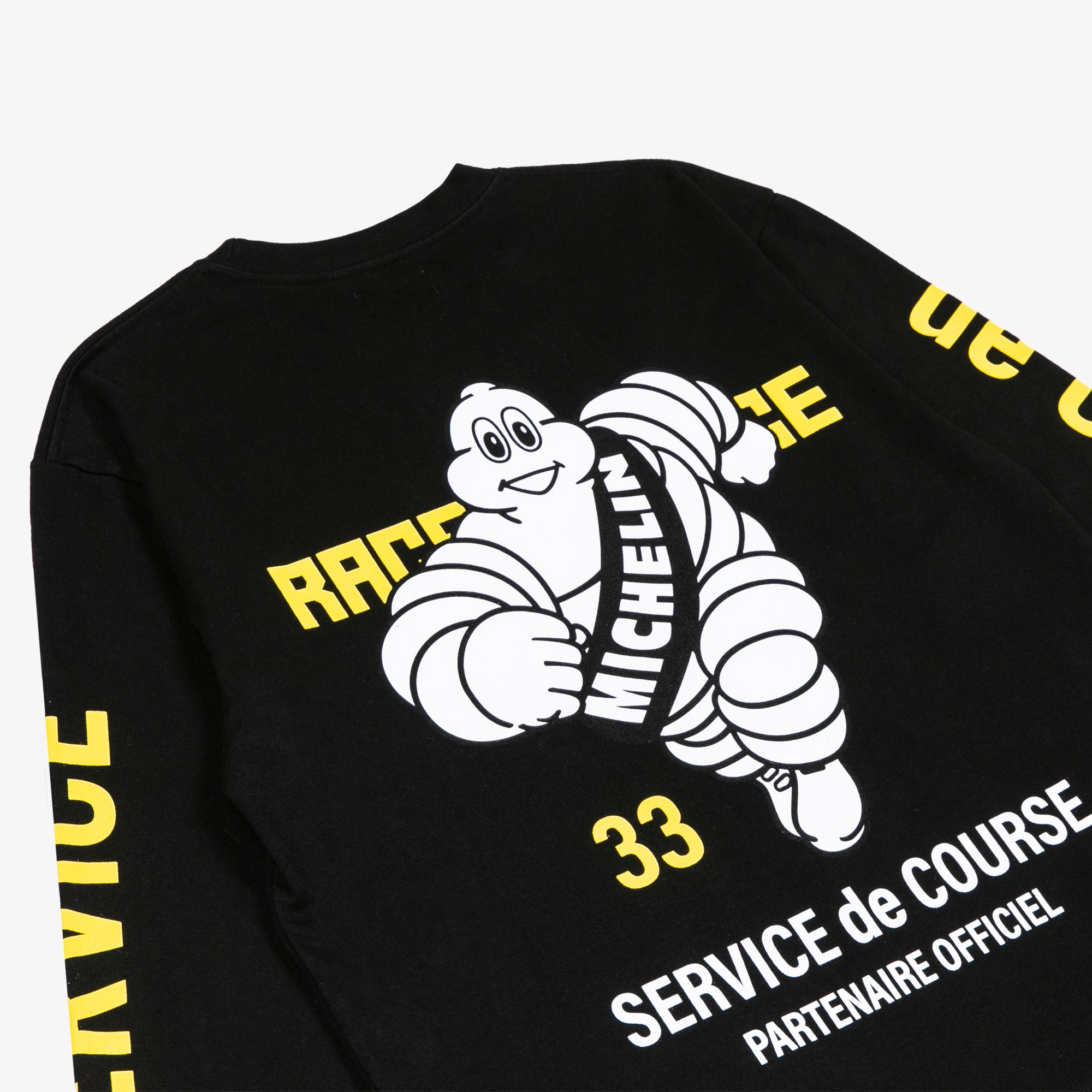 Race Service x Michelin 'Service de Course' Long Sleeve Tee, Black