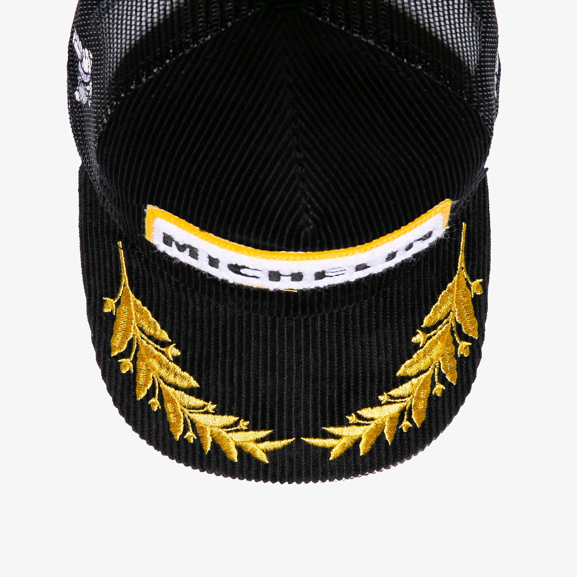 Race Service x Michelin Chenille Patch Spectator Hat, Corduroy Black
