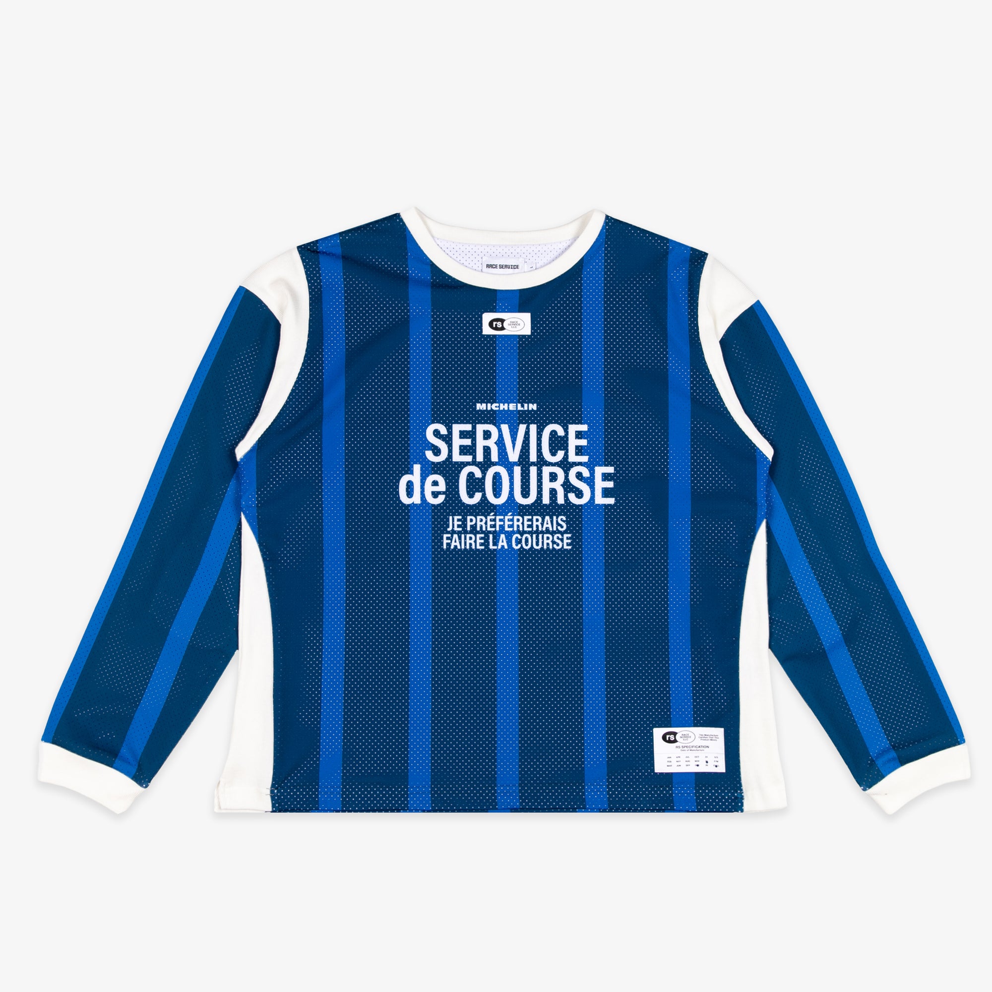 Race Service x Michelin 'Service de Course' Double Mesh Jersey, Royal Blue