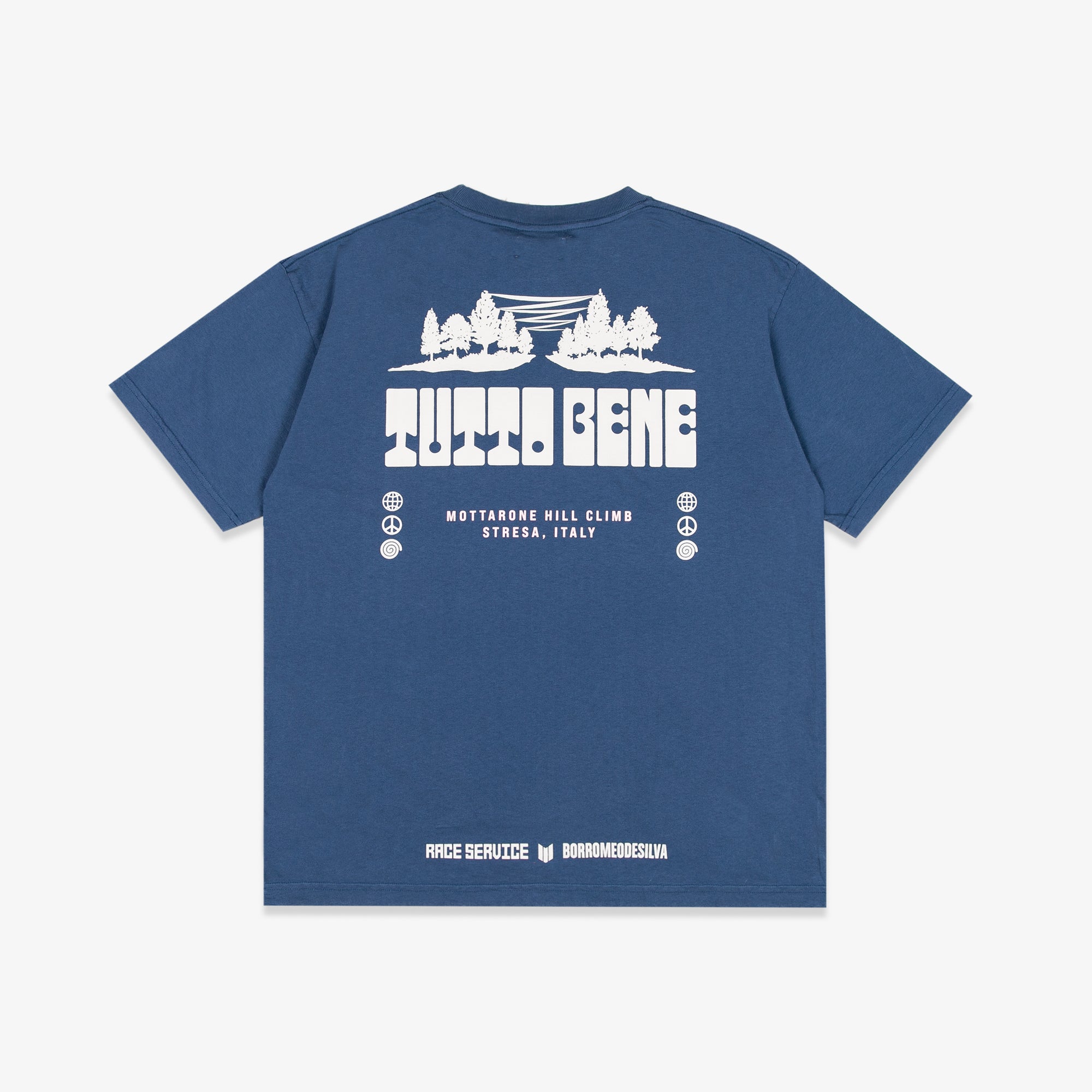 SLOW DOWN TO GO FAST TEE, BLUE