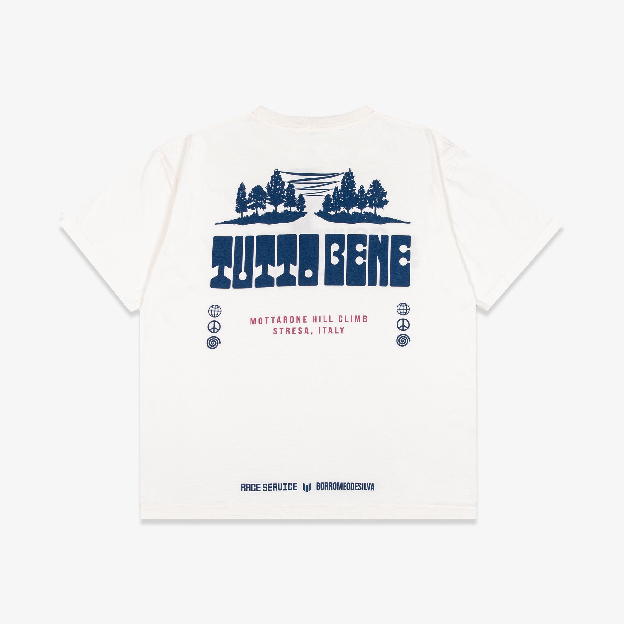 SLOW DOWN TO GO FAST TEE, WHITE