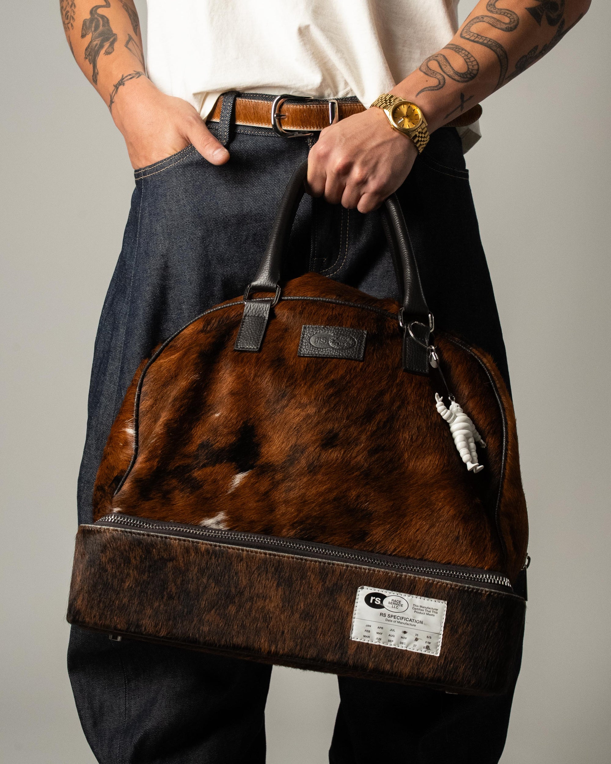 Race Service Signature Cowhide Helmet Bag