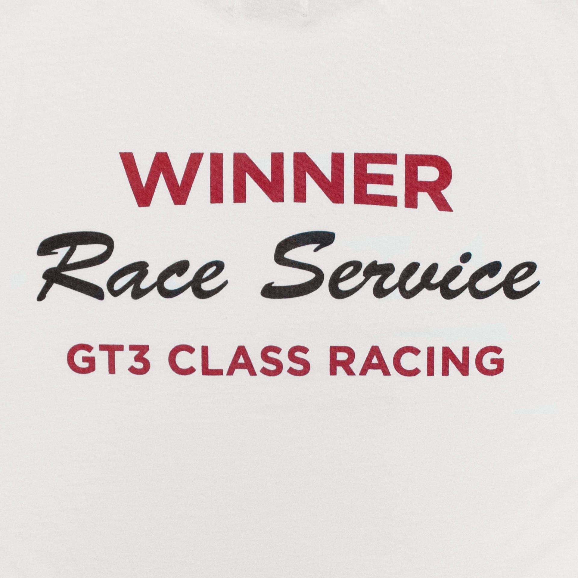Race Service 'Winner' Crop Tee, Off-White